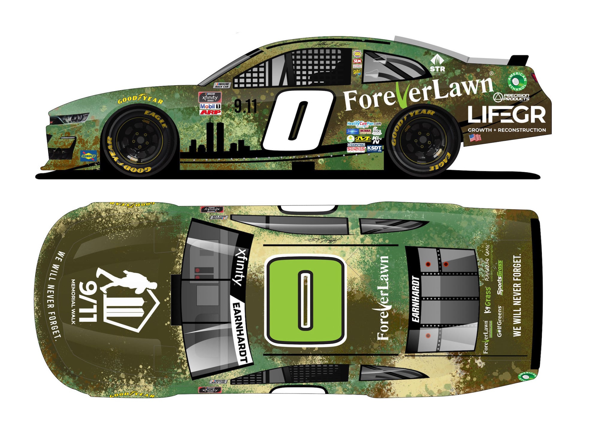 ForeverLawn Teams Up with LifeGR, Sterling Meadows Kennel & Cattery, and Lightbridge Academy to Sponsor Jeffrey Earnhardt in NASCAR Xfinity Race