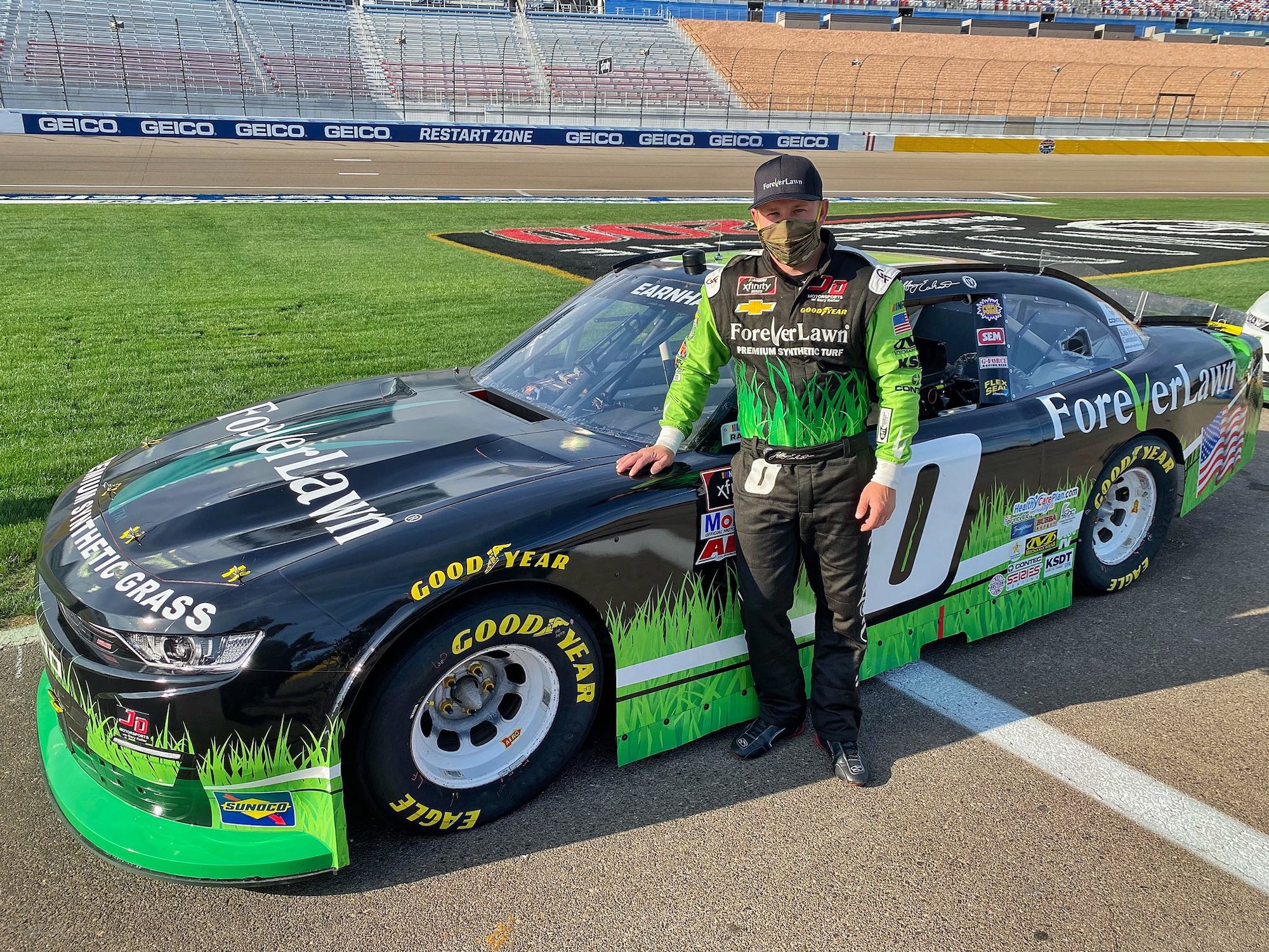 ForeverLawn, LifeGR, and PetSuites Sponsor Jeffrey Earnhardt in NASCAR Xfinity Race at Bristol Motor Speedway