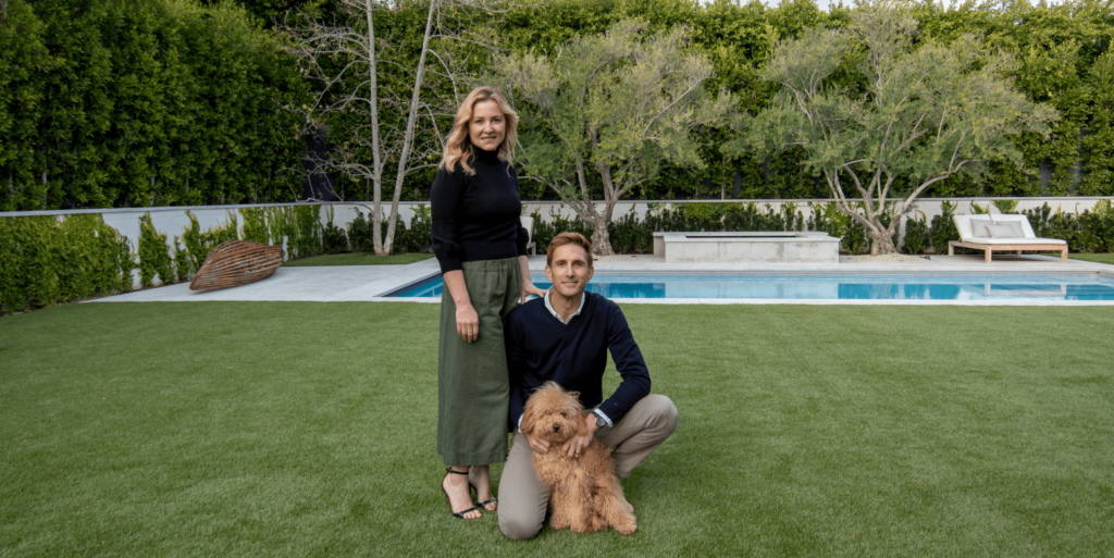 Christopher Gavigan and Jessica Capshaw Choose ForeverLawn Artificial Grass Once Again