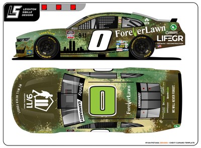 9/11 tribute design on their popular Number 0 Chevrolet Camaro driven by Jeffrey Earnhardt