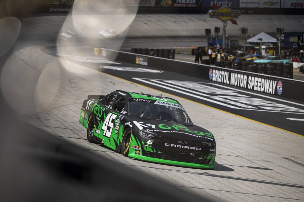 #45: Jeffrey Earnhardt, Alpha Prime Racing, K9Grass Chevrolet Camaro