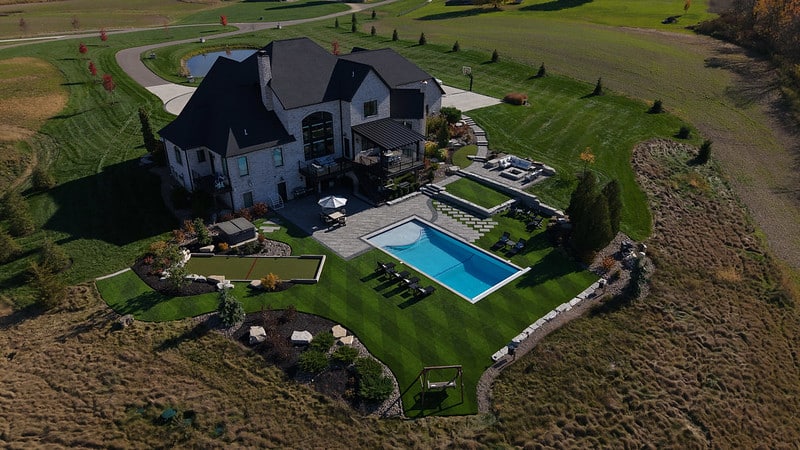 A home with Mow Lines by ForeverLawn
